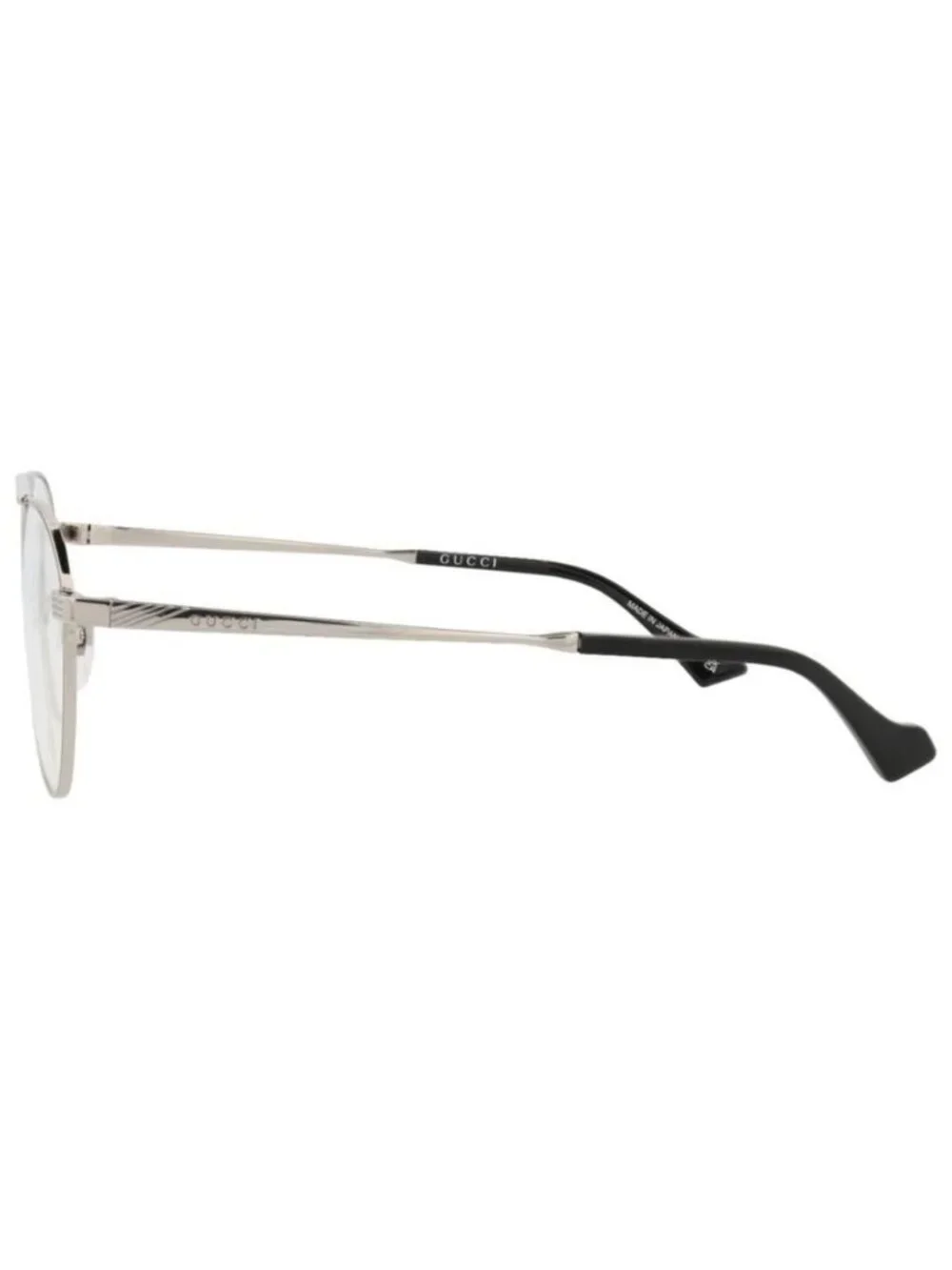 New Gucci Mens Round/Oval Silver Silver Transparent Fashion Designer Eyeglasses